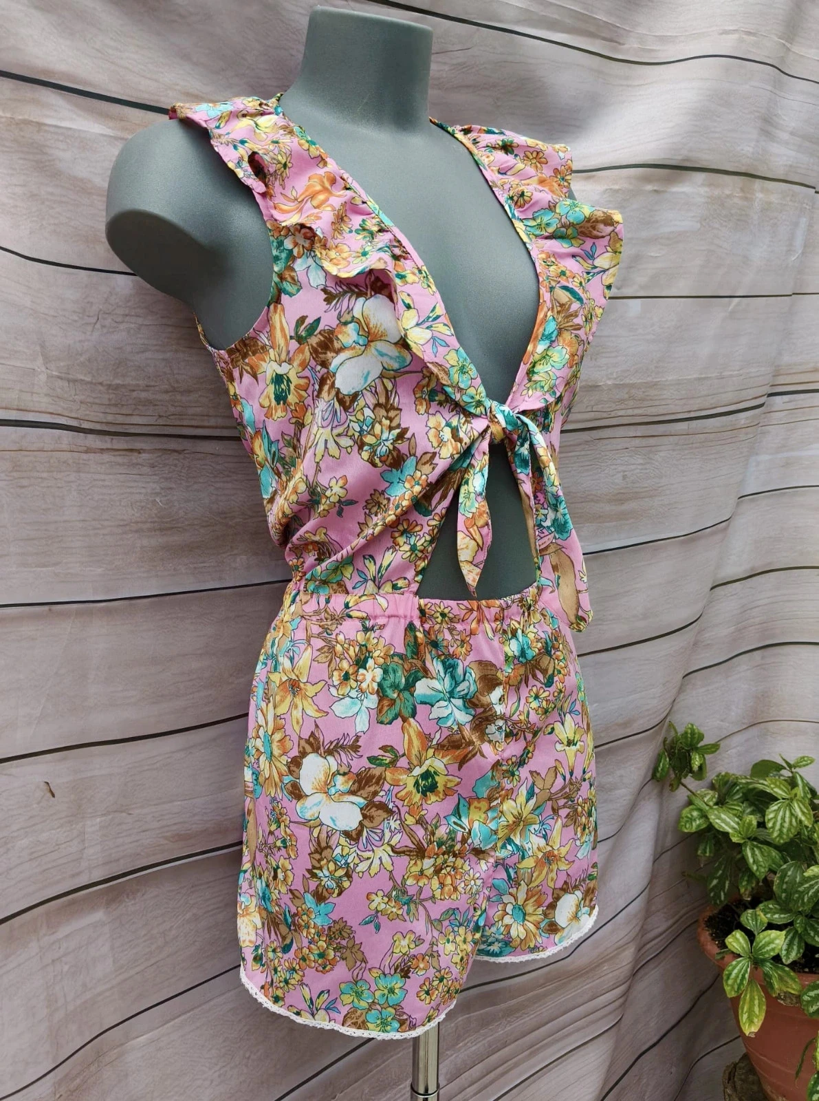 Vestido curto floral River Island Tamanho L 💜 – photo 5